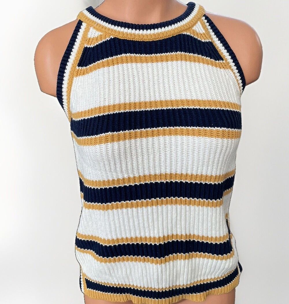Freshman Knit Cami Tank Top Size S Preppy